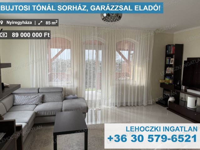 Eladó sorház, Nyíregyházán 89 M Ft, 4 szobás