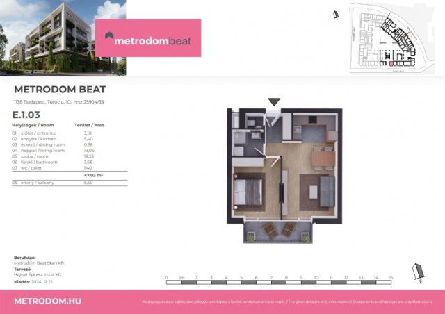Eladó téglalakás, Budapesten, XIII. kerületben, Turóc utcában