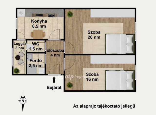 Eladó téglalakás, Budapesten, VIII. kerületben 68.5 M Ft