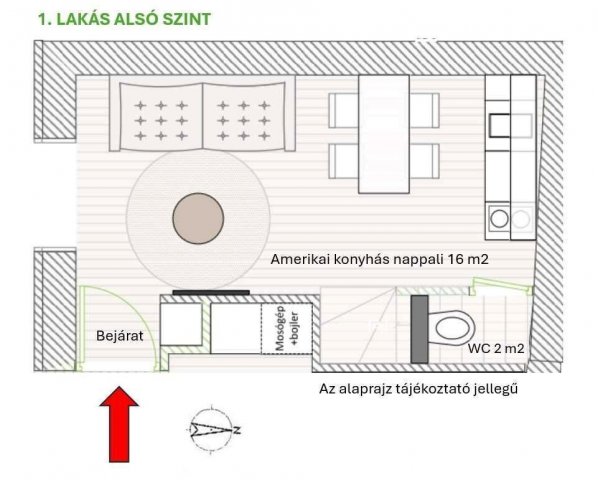 Eladó téglalakás, Budapesten, VI. kerületben 55 M Ft, 2 szobás