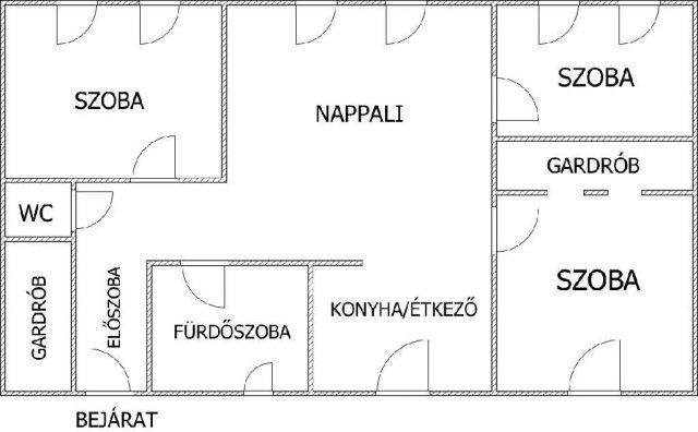Eladó téglalakás, Egerben 73 M Ft, 2+2 szobás