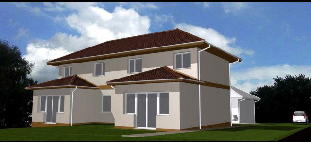 Eladó ikerház, Vácrátóton 88 M Ft, 5 szobás