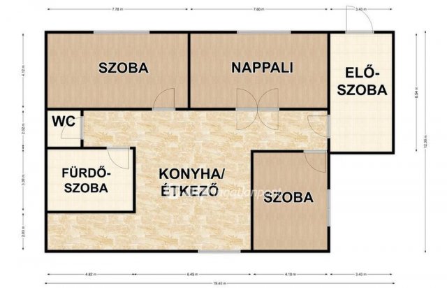 Eladó családi ház, Berettyóújfaluban 69.5 M Ft, 2+1 szobás