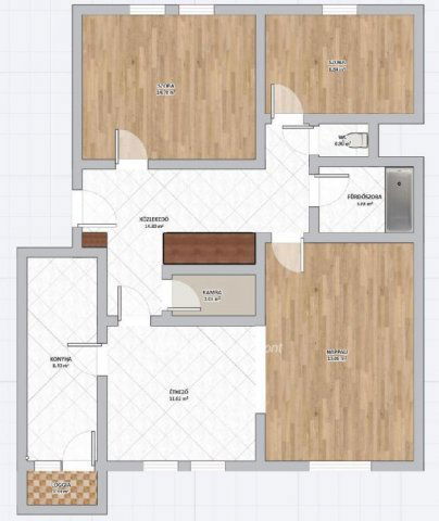 Eladó téglalakás, Egerben 66.5 M Ft, 3 szobás