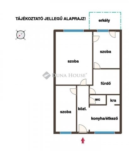 Eladó téglalakás, Gárdonyban 57 M Ft, 3 szobás