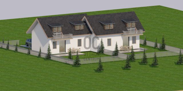 Eladó ikerház, Pócsmegyeren 73.5 M Ft, 3 szobás