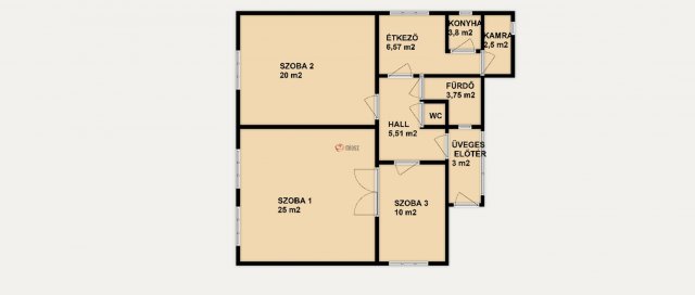 Eladó családi ház, Székesfehérvárott 69.5 M Ft, 3 szobás