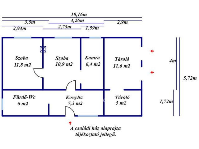 Eladó családi ház, Nagykőrösön 15 M Ft, 2 szobás