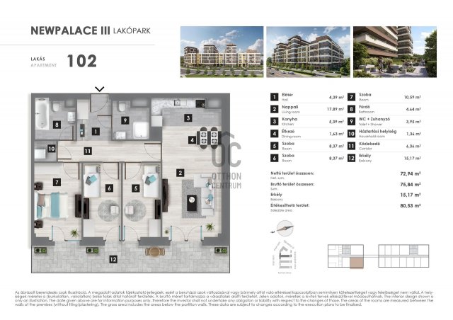 Eladó téglalakás, Budapesten, XIII. kerületben 124.9 M Ft