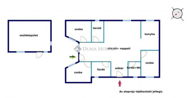 Eladó családi ház, Hernádon 119 M Ft, 9 szobás