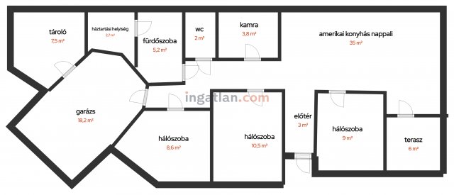 Eladó családi ház, Bocskaikerten 79.89 M Ft, 3+1 szobás