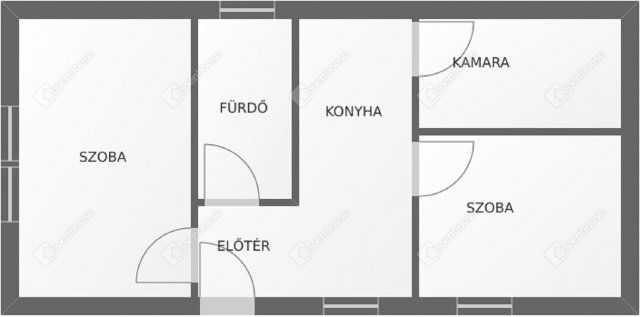 Eladó családi ház, Debrecenben 72.9 M Ft, 2 szobás