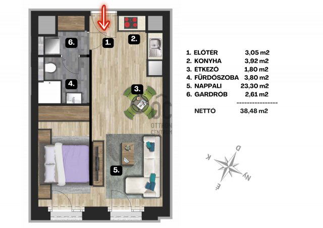 Eladó téglalakás, Budapesten, IX. kerületben 69.99 M Ft