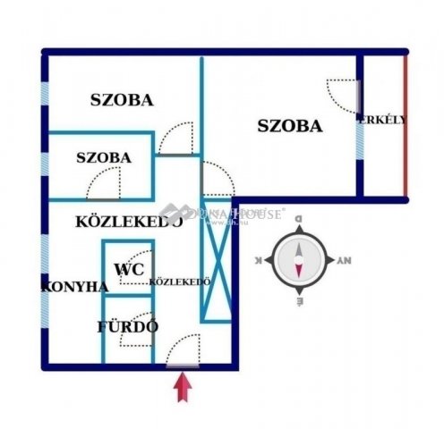 Eladó panellakás, Kecskeméten 47.8 M Ft, 3 szobás