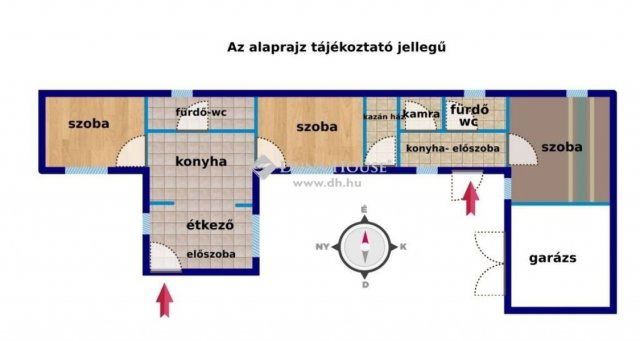 Eladó családi ház, Várpalotán 62.8 M Ft, 3 szobás