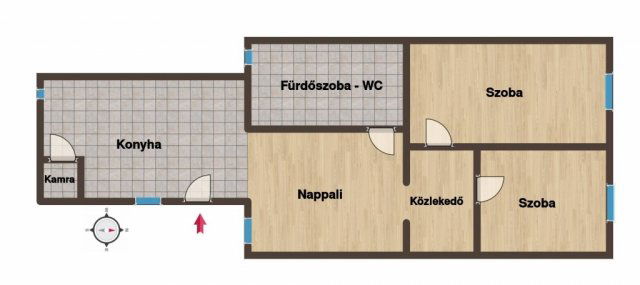 Kiadó téglalakás, albérlet, Szegeden 280 E Ft / hó, 3 szobás