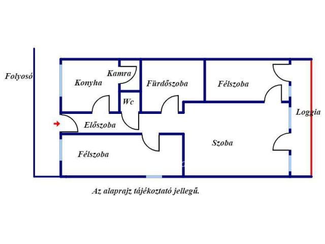 Eladó téglalakás, Békéscsabán 42.9 M Ft, 1+2 szobás