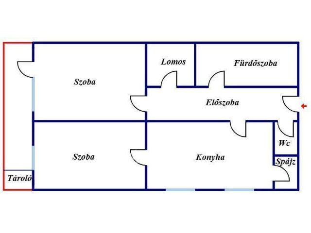 Eladó téglalakás, Miskolcon 29.9 M Ft, 2 szobás