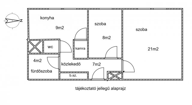 Eladó téglalakás, Zalaegerszegen 33.9 M Ft, 1+1 szobás