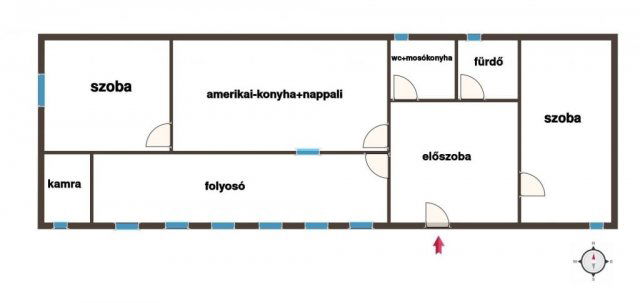 Eladó családi ház, Baksán 61.99 M Ft, 3 szobás