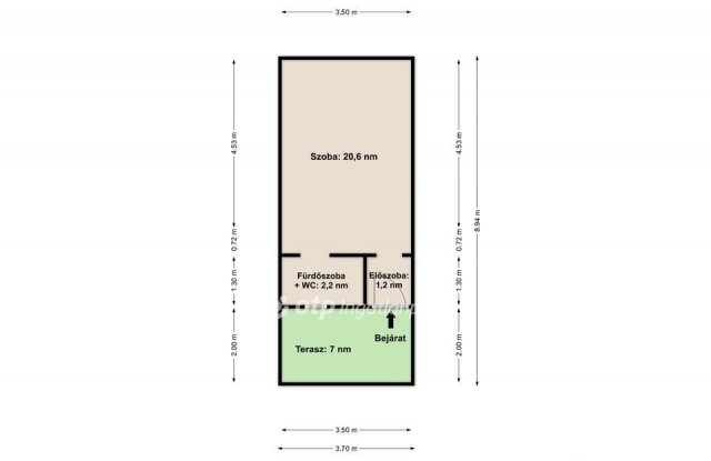 Eladó sorház, Gyömrőn 20.9 M Ft, 1 szobás