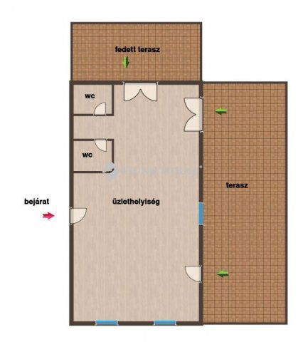 Kiadó üzlethelyiség, Szombathelyen, Síp utcában 300 E Ft / hó