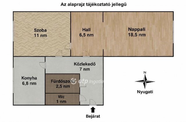 Eladó panellakás, Győrött 47.5 M Ft, 2+1 szobás