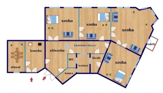 Eladó téglalakás, Budapesten, VIII. kerületben 172.2 M Ft