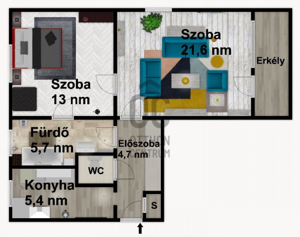 Eladó téglalakás, Budapesten, X. kerületben 67.9 M Ft, 2 szobás