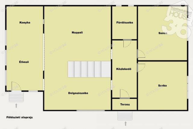 Eladó családi ház, Kiskunhalason 64.9 M Ft, 5 szobás