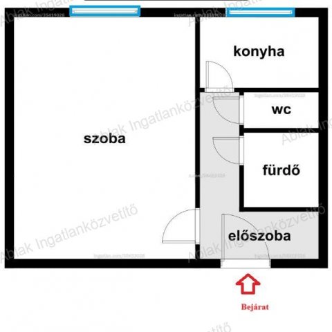 Eladó panellakás, Kecskeméten 31.9 M Ft, 1 szobás