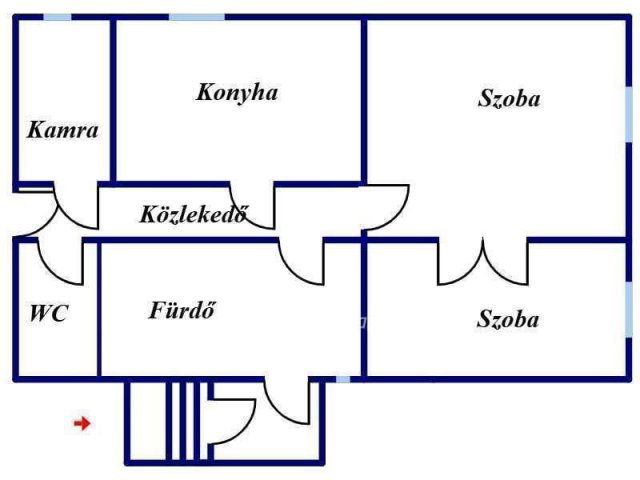 Eladó családi ház, Szolnokon 15.5 M Ft, 2 szobás