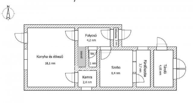 Eladó téglalakás, Kunszentmártonban 33.9 M Ft, 1+2 szobás