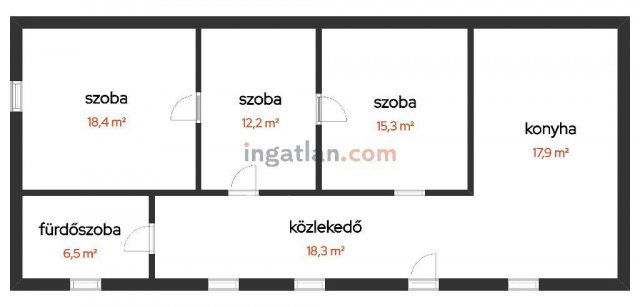 Eladó családi ház, Dávodon 6.5 M Ft, 3 szobás