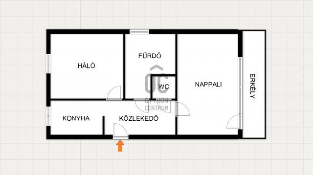 Eladó téglalakás, Debrecenben, Hadházi úton 62 M Ft, 2 szobás