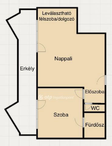 Eladó téglalakás, Budapesten, IX. kerületben 97.5 M Ft, 2 szobás