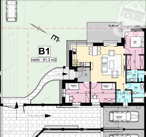 Eladó ikerház, Kecskeméten 89 M Ft, 4 szobás