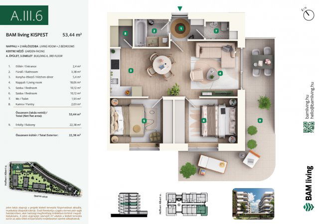 Eladó téglalakás, Budapesten, XIX. kerületben, Iparos utcában