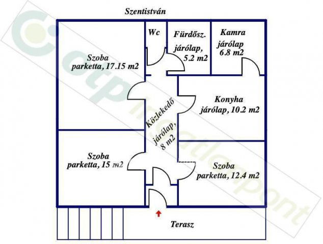 Eladó családi ház, Szentistvánon 31 M Ft, 3 szobás