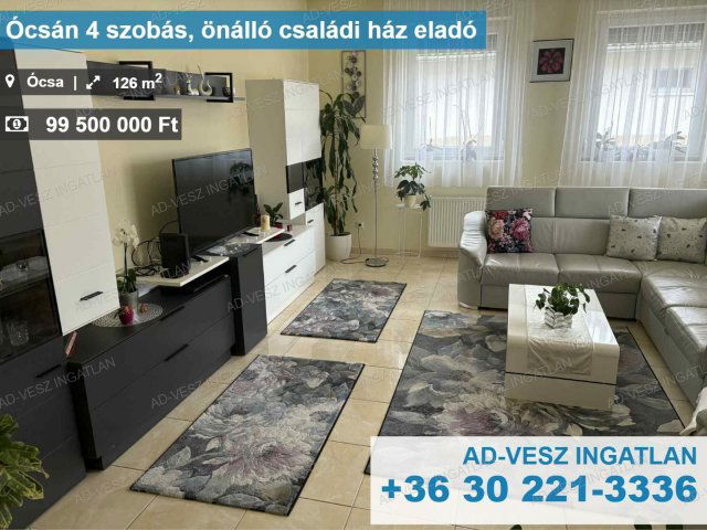 Eladó családi ház, Ócsán 99.5 M Ft, 4 szobás
