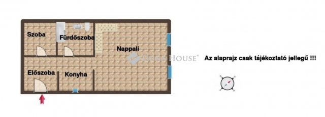 Eladó téglalakás, Budapesten, IV. kerületben 54.9 M Ft, 2 szobás