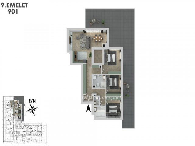 Eladó téglalakás, Budapesten, XIII. kerületben 192 M Ft
