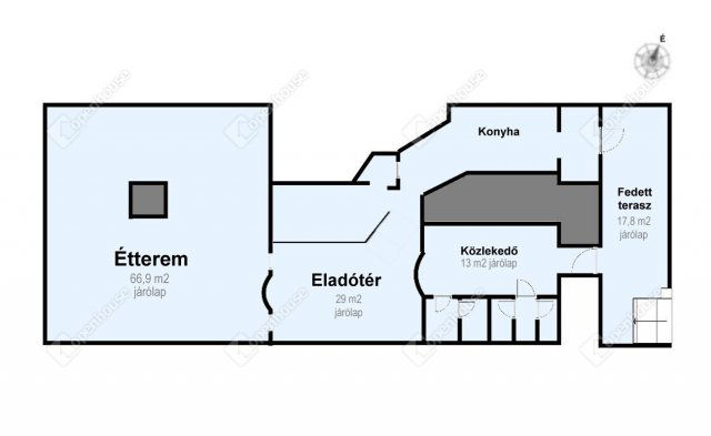Eladó üzlethelyiség, Egerszalókon 54.9 M Ft