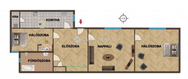 Eladó téglalakás, Budapesten, XIII. kerületben 104.9 M Ft