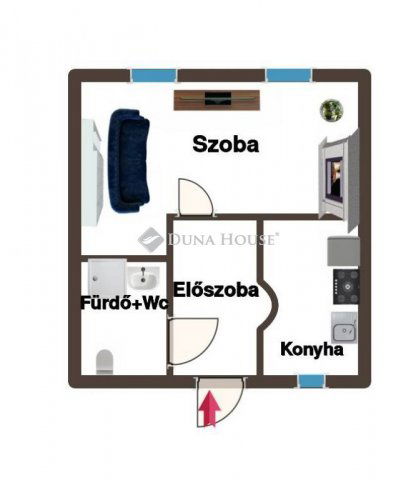 Eladó téglalakás, Kőszegen 23.5 M Ft, 1 szobás