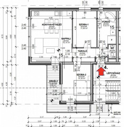 Eladó téglalakás, Debrecenben 122.094 M Ft, 3 szobás