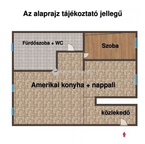 Eladó téglalakás, Sárváron 54 M Ft, 2 szobás