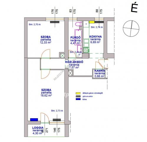 Eladó téglalakás, Tiszafüreden 32 M Ft, 2 szobás