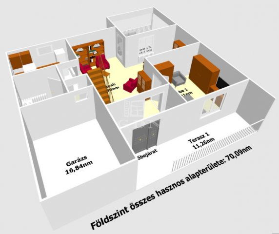 Eladó családi ház, Polgáron 64.96 M Ft, 4 szobás