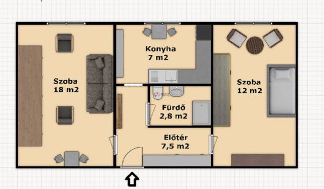 Kiadó panellakás, albérlet, Szegeden, Vajda utcában, 2 szobás